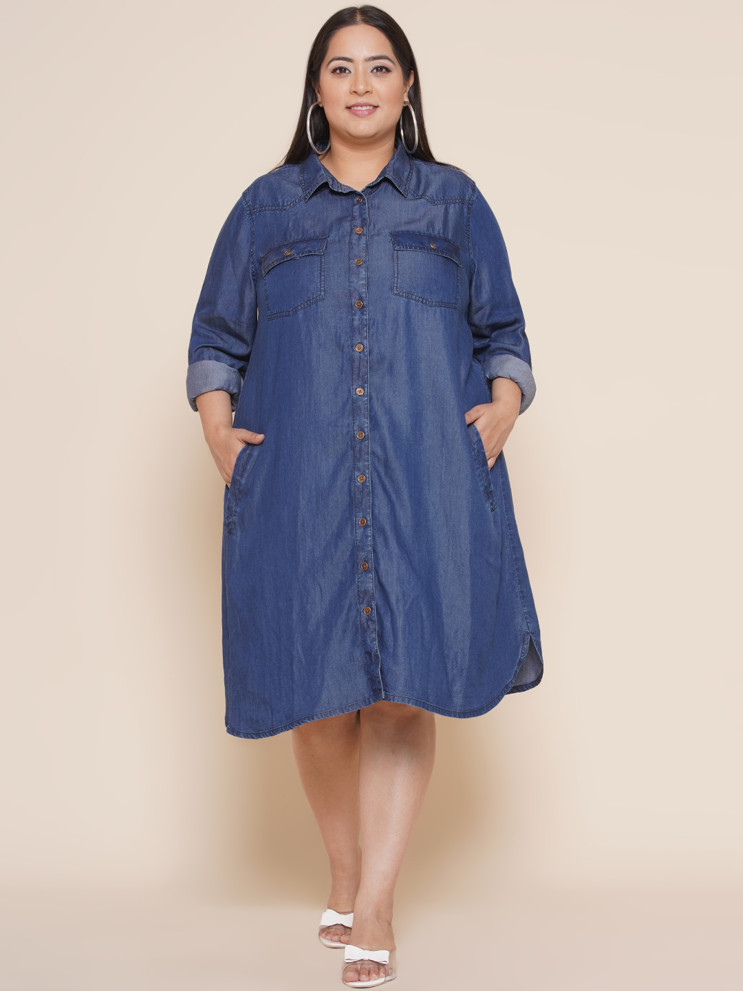 Denim Shirt Dress