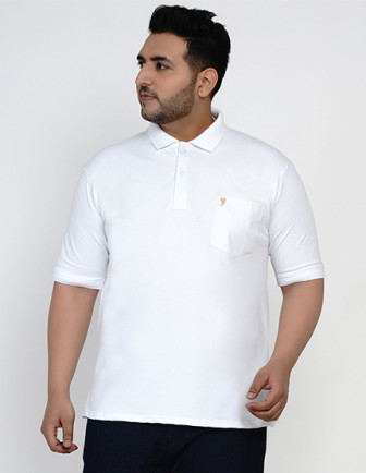 Pearl embroidered-logo stretchable polo shirt